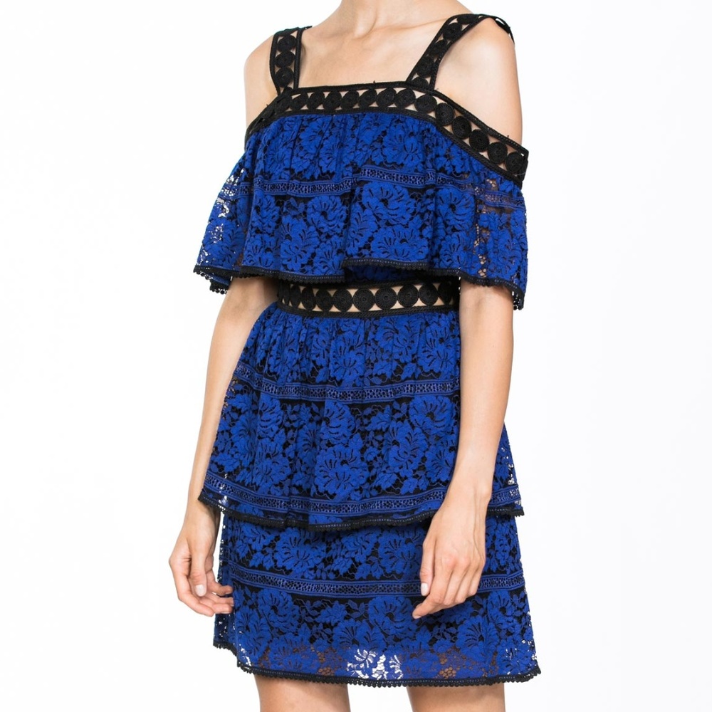CASUAL LACE UP SLEEVELESS RUFFLE DRESS - Picture 3 of 6